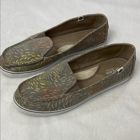 Sperry Shoes - Sperry Patterned Canvas Loafers WOMENS SIZE 9M